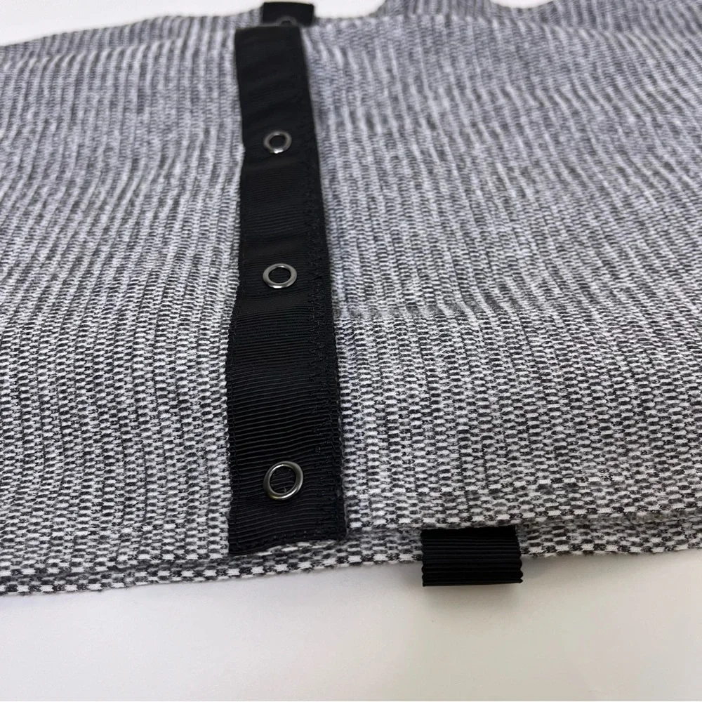 Lululemon Vinyasa‎ Scarf Mini Check Pique White Heathered Black